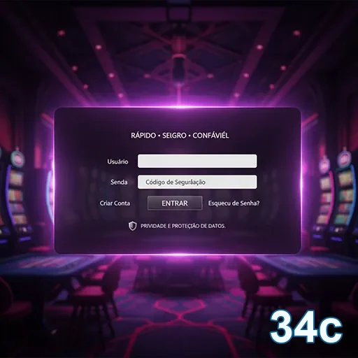 Tela de Pix segura para depósitos e saques no 34c