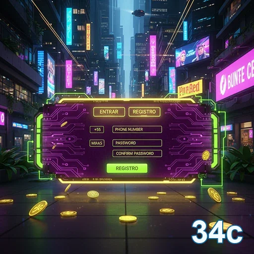 Plataforma 34c no celular com acesso fluido